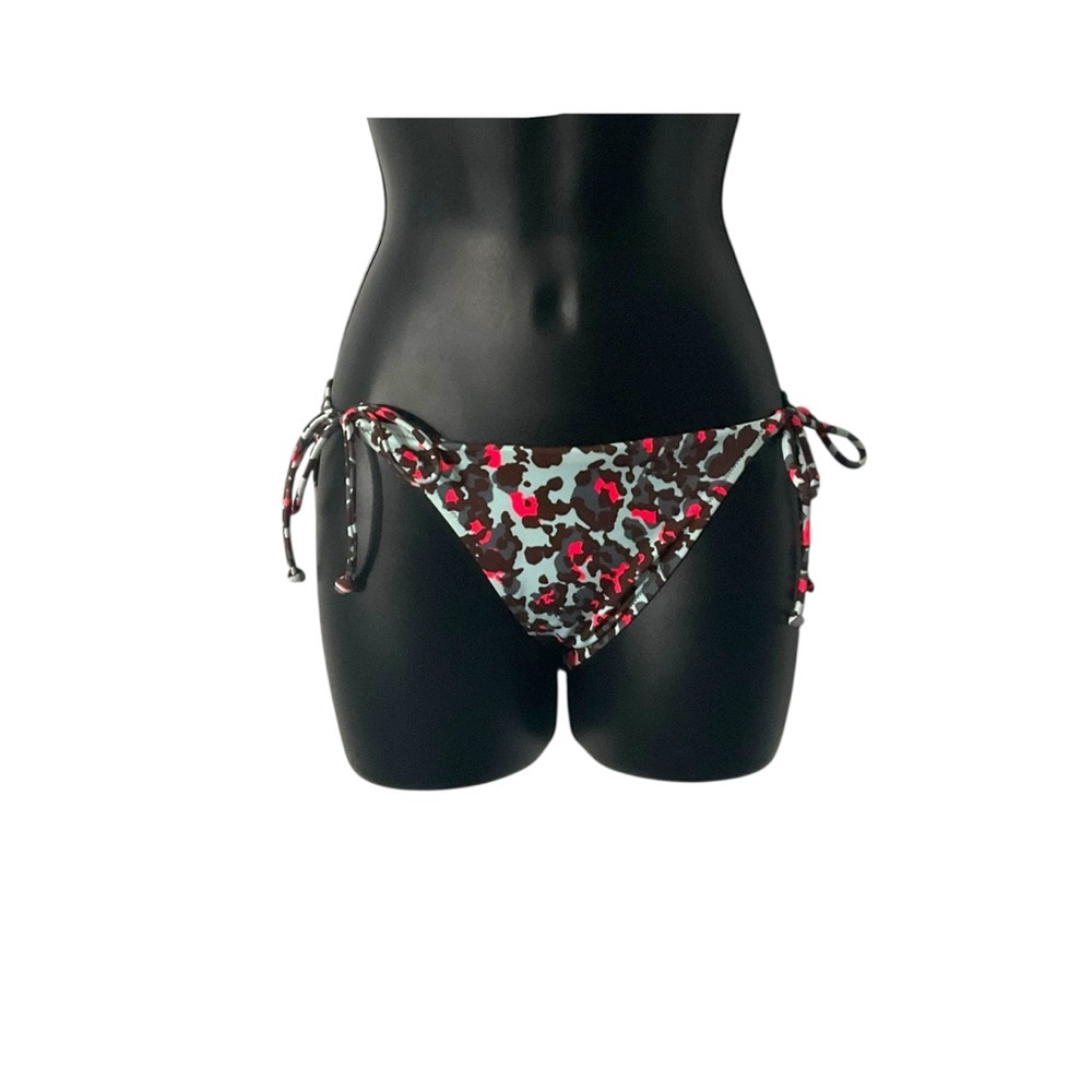 Victoria Secret Abstract Blue Print String Bikini Bottom‎ SZ S Women Sexy Beach